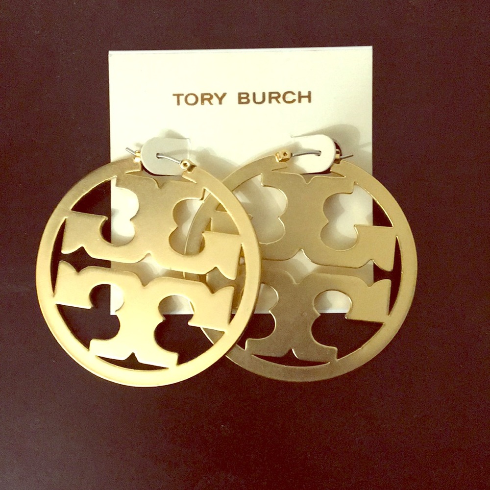 🔥Tory Burch Metallic Miller Hoop Earrings🔥